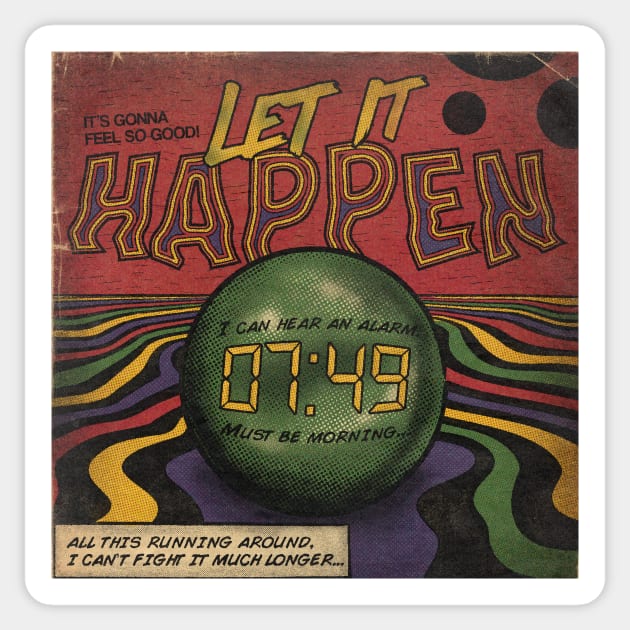 Let it Happen - Tame Impala - Vintage - Sticker | TeePublic